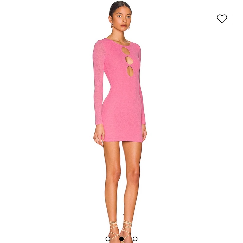 Pink mini dress